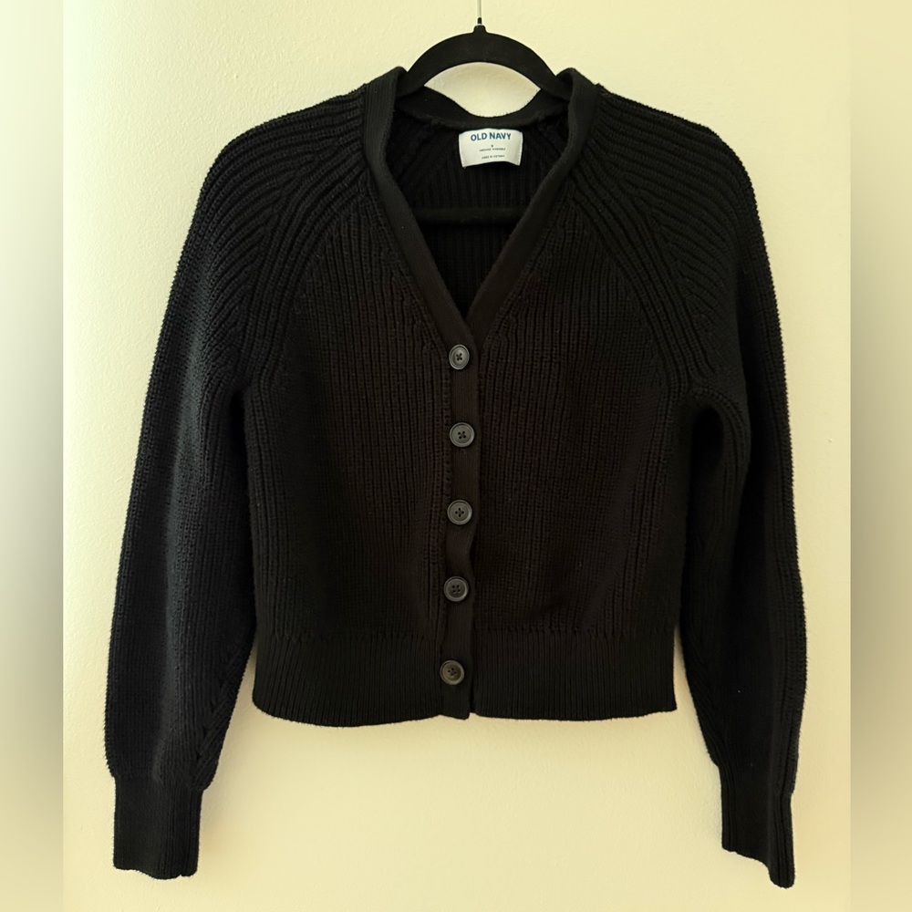 Old Navy Women's Black Cardigan Sweater